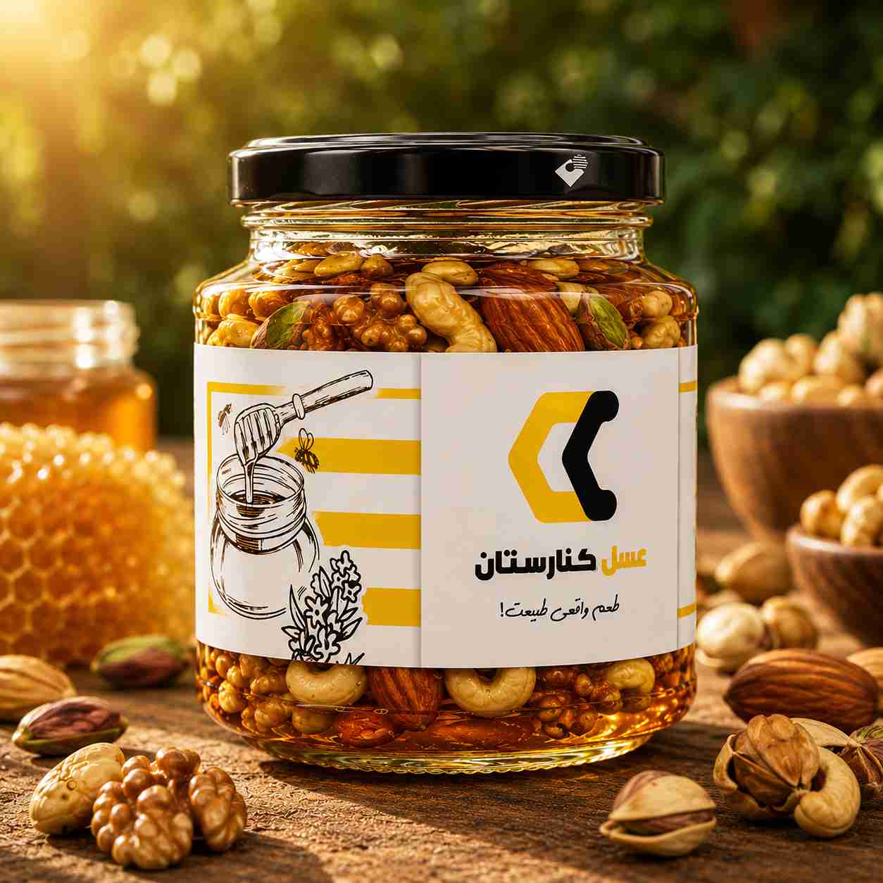 معجون پنج مغز عسلی کنارستان 310 گرمی