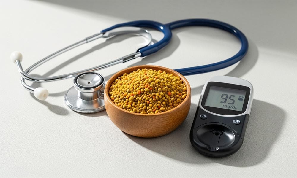 طریقه مصرف گرده گل برای دیابت: کنترل قندخون در خانه
