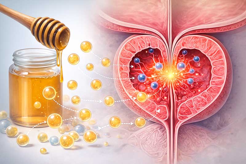 ترکیبات عسل و تأثیر آن پروستات